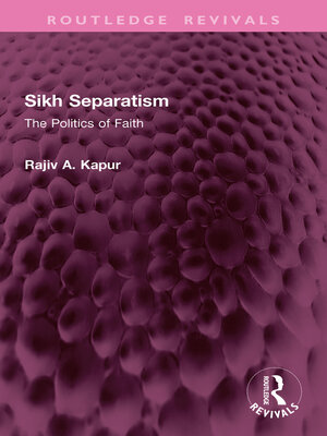 cover image of Sikh Separatism